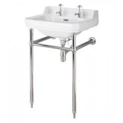 Bayswater Fitzroy 2TH Basin & Chrome Wash Stand
