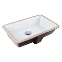 BagnoDesign Cube 545mm 0TH Rectangular Undercounter Basin -Modern Bath Shop bdscub102611awh d1