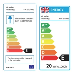 Arezzo Bulb 800 X 600mm LED Illuminated Mirror With Motion Sensor + Anti-Fog -Modern Bath Shop bm005 d2