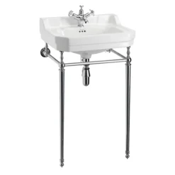 Burlington Edwardian Medium Basin & Chrome Wash Stand