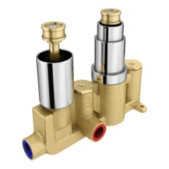 Cruze Shower Pack (inc. 300mm Ceiling Mounted Head, Wall Outlet Elbow + Shower Handset) -Modern Bath Shop ccsp2 d2