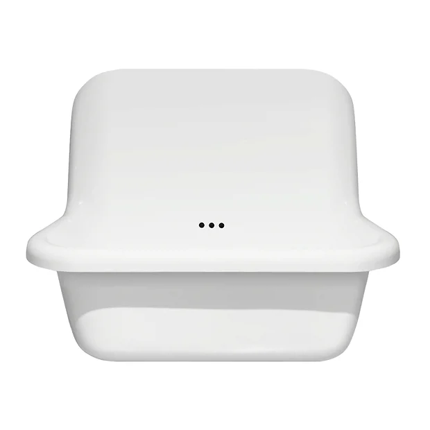 Chatsworth 600mm Roll Top Wall Hung Basin With Upstand Gloss White 1 Chatsworth 600mm Roll Top Wall Hung Basin With Upstand Gloss White