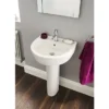 Ultra Orb 1 Tap Hole Basin And Pedestal Set