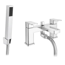 Toreno Modern Chrome Bath Shower Mixer Tap Inc. Shower Kit