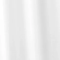 Croydex White Plain PVC Shower Curtain W1800 X H1800mm