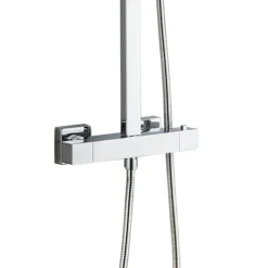 Summit Modern Square Thermostatic Shower - Chrome