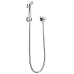 Cruze Round Douche Shower Spray Kit With Shut-Off Valve Chrome -Modern Bath Shop egdk10 d1