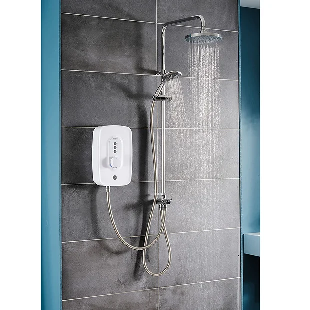 Triton Danzi DuElec 10.5kw Electric Shower - White 1 Triton Danzi DuElec 10.5kw Electric Shower - White