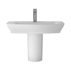 Hudson Reed Maya Basin 1TH + Semi Pedestal -Modern Bath Shop hudsonreedmayabasinpedestald2