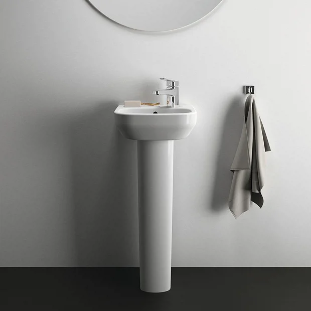 Ideal Standard I.Life A 350mm 1TH Handrinse Basin + Full Pedestal 6 Ideal Standard I.Life A 350mm 1TH Handrinse Basin + Full Pedestal - Image 6