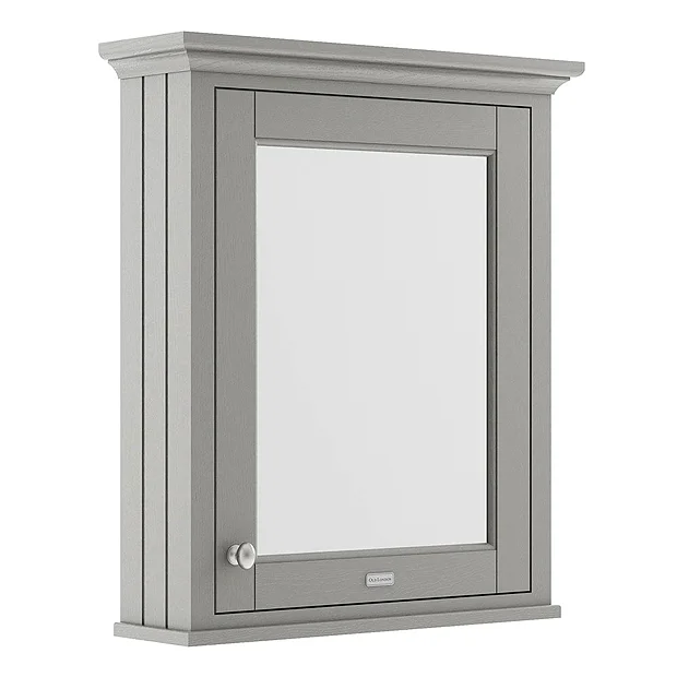 Old London 600mm Mirror Cabinet - Storm Grey 1 Old London 600mm Mirror Cabinet - Storm Grey