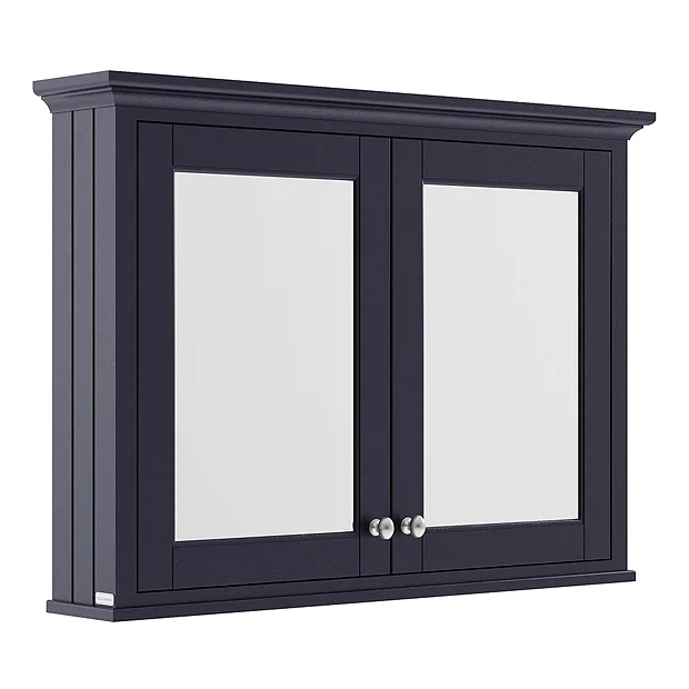 Old London 1050mm Mirror Cabinet - Twilight Blue 1 Old London 1050mm Mirror Cabinet - Twilight Blue