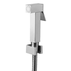 Milan Square Douche Shower Spray Kit With Wall Bracket + Hose