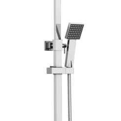 Milan Modern Square Thermostatic Shower (300 X 300mm Head - Chrome) -Modern Bath Shop mil03h d1