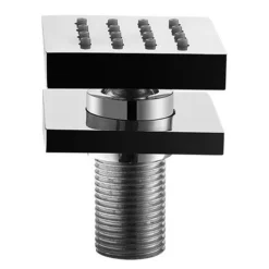 Milan Body Jet - 1 X Slim Square Jet -Modern Bath Shop milanbodyjet1xslimsquarejetdetail1