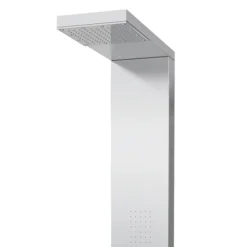 Milan Modern Stainless Steel Tower Shower Panel (Thermostatic) -Modern Bath Shop milanmodernstainlesssteeltowershowerpaneld1