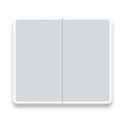 Toreno 700 X 800mm LED Illuminated 2-Door Mirror Cabinet With Motion Sensor, Shaving Socket & Anti-Fog -Modern Bath Shop mir402 d1