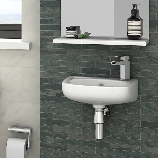 Nuie 350mm Wall Hung Basin - 1 Tap Hole 1 Nuie 350mm Wall Hung Basin - 1 Tap Hole
