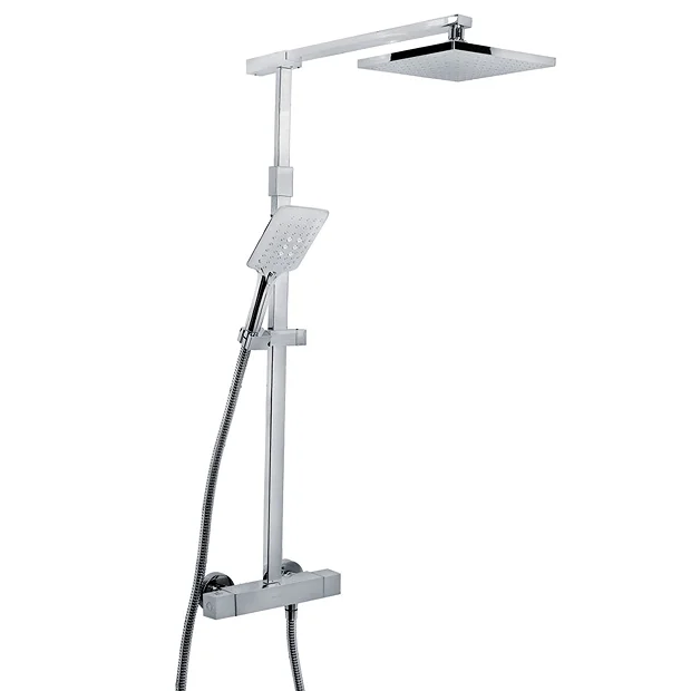 Bristan Quadrato Thermostatic Bar Shower Valve With Rigid Riser + Fast Fit Kit 2 Bristan Quadrato Thermostatic Bar Shower Valve With Rigid Riser + Fast Fit Kit - Image 2