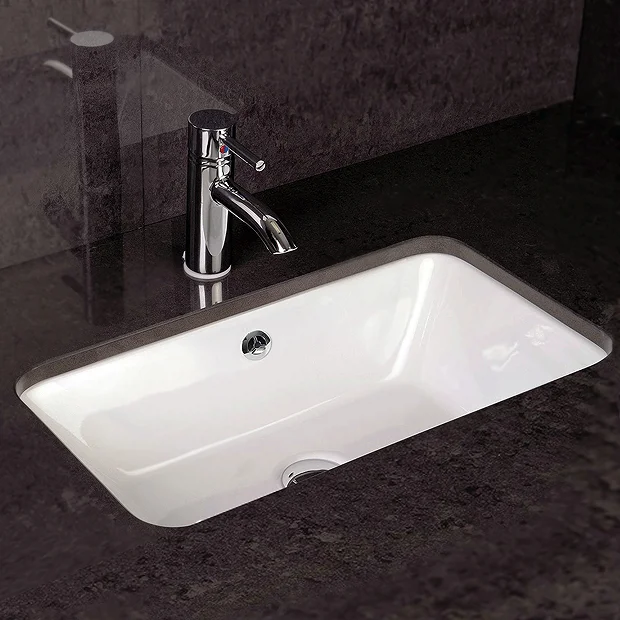 RAK Chameleon 560mm Under Counter Basin With Chrome Overflow Kit 2 RAK Chameleon 560mm Under Counter Basin With Chrome Overflow Kit - Image 2
