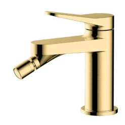RAK Petit Round Bidet Mixer Tap Brushed Gold