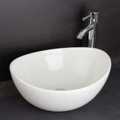 RAK Shell Sit On Vanity Basin - No TH 7 RAK Shell Sit On Vanity Basin - No TH -Modern Bath Shop rakshellsitonvanitybasinnothshelbasdetail4