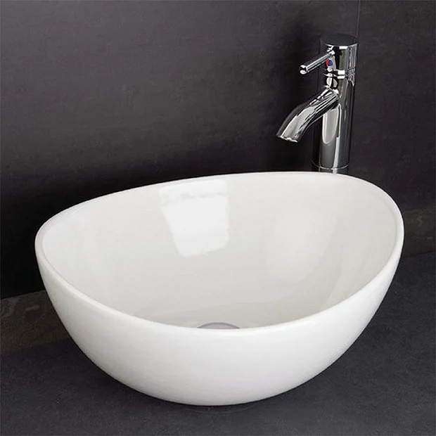RAK Shell Sit On Vanity Basin - No TH 4 RAK Shell Sit On Vanity Basin - No TH - Image 4