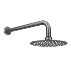 Arezzo Gunmetal Grey Round Thermostatic Shower Pack With Head + Handset -Modern Bath Shop rd4gmpk d3