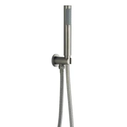 Arezzo Gunmetal Grey Round Thermostatic Shower Pack With Head + Handset