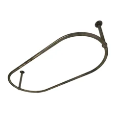 Chatsworth Traditional 1500 X 700mm Antique Brass Oval Shower Curtain Rail