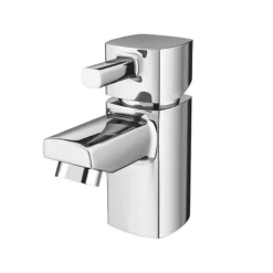 Rondo Wall Hung Small Cloakroom Basin Package -Modern Bath Shop rondowallhungsmallcloakroombasinpackaged1