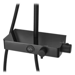 Triton Push Button Thermostatic Shower Mixer - Matte Black -Modern Bath Shop sfxpbdivblk d1