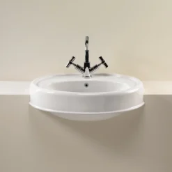 Silverdale Highgrove Traditional Semi Recessed Basin - 580mm Wide