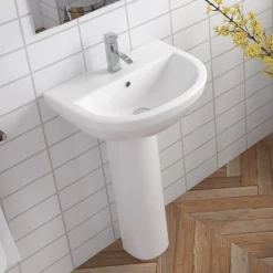 Sofia Modern Basin With Full Pedestal (1 Tap Hole) 6 Sofia Modern Basin With Full Pedestal (1 Tap Hole) -Modern Bath Shop sofia basin 1