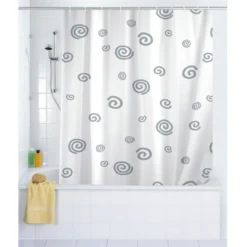 Wenko Swirl Polyester Shower Curtain - W1800 X H2000mm