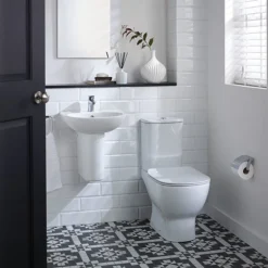 Ideal Standard Tesi Basin 1TH Basin & Semi Pedestal 6 Ideal Standard Tesi Basin 1TH Basin & Semi Pedestal -Modern Bath Shop tes50sem d1