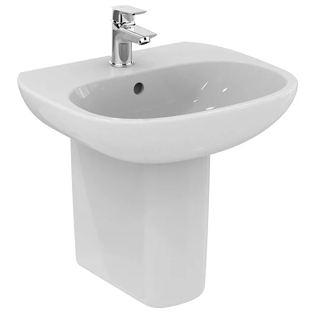 Ideal Standard Tesi Basin 1TH Basin & Semi Pedestal 2 Ideal Standard Tesi Basin 1TH Basin & Semi Pedestal - Image 2