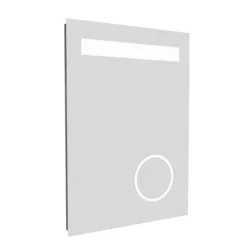 Toronto 500x700mm LED Mirror Incl. Magnifying + Anti-Fog Demist & Shaving Socket -Modern Bath Shop tor01 d1