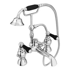 Chatsworth 1928 Traditional Black Lever Freestanding Bath Shower Mixer Tap -Modern Bath Shop trad011dblkfs d1
