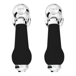 Chatsworth 1928 Traditional Black Lever Freestanding Bath Shower Mixer Tap -Modern Bath Shop trad011dblkfs d2