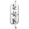 Trafalgar Traditional Shower Package With Fixed Head, Slide Rail Kit + Bath Spout