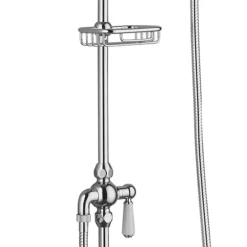 Trafalgar Traditional Deluxe Exposed Shower - Chrome -Modern Bath Shop ttdxc d4