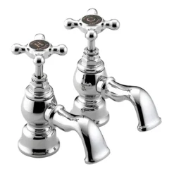 Bristan Trinity 2 Bath Pillar Taps Chrome