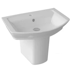 Hudson Reed Maya Basin 1TH + Semi Pedestal -Modern Bath Shop uabsp d2