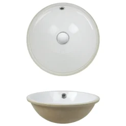 Crosswater - Cerdeña Undermount Basin - 370 X 370mm -Modern Bath Shop um0052scw d1