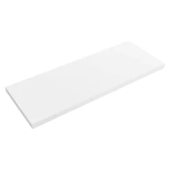 Venice Floating Basin Shelf (Gloss White - 1200mm Wide) Incl. 2 Round Basins -Modern Bath Shop v12gwslf2rb d1