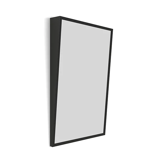 Venice Matt Black 500 X 800mm Angled Mirror 2 Venice Matt Black 500 X 800mm Angled Mirror - Image 2