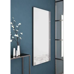 Venice Black Frame 600 X 800mm Rectangular Mirror -Modern Bath Shop venbf6080 d1