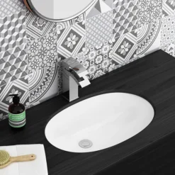 Milos Oval Under Counter Basin 0TH - 565 X 390mm -Modern Bath Shop ves023 lrg1