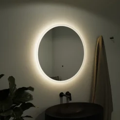 Venice 1200mm Round LED Illuminated Anti-Fog Bathroom Mirror -Modern Bath Shop vn60mir d1 1
